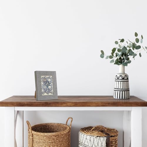 CORE ART 3.5x5 Picture Frame, Solid Wood Rustic Dark Gray - color: Dark Grey, size: 3.5x5 - 1 pack