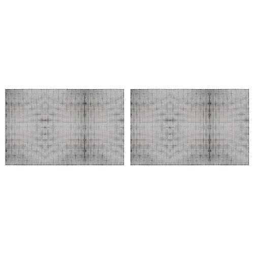 MECCANIXITY Plastic Mesh Canvas Sheet 60x42cm/23.6x16.5inch Black Blank Canvas Rectangle 4mm Hole for Embroidery Needlepoint, Knit Crochet Mesh, Pack of 2 - color: Black, size: 23.6x16.5inch