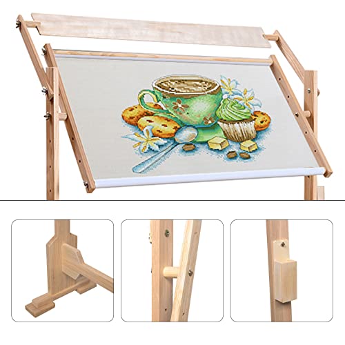 Floor-Standing Type Stand with Adjustable Embroidery Stand Cross Stitch Floor Stand for Living Room, Dining Room, Study Room, Bedroom(29.52*15.75inch)