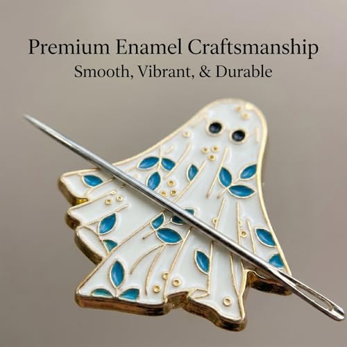 PARKUVALLEY 3pcs Cute Enamel Ghost Needle Minder - size: 3pcs Ghost
