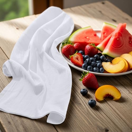 Utopia Kitchen White Flour Sack Towels [6 Pack - 28 x 28 Inch] 100% Cotton - color: White, size: 6 Pack