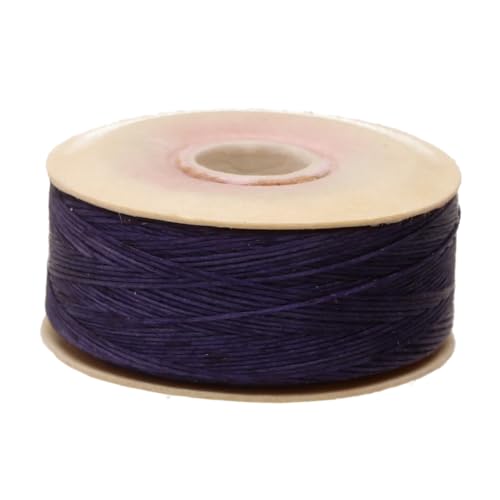 The Beadsmith Nymo Thread, Made of Nylon - size: Size D, 64 Yards, style: Dark Purple