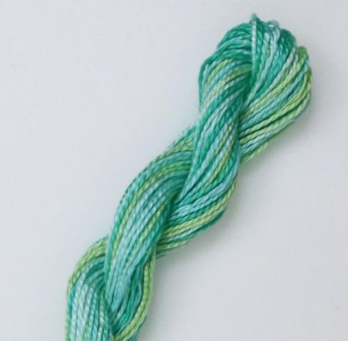 KCS 162 Yards(150 Meters) Mercerized Pearl Cotton Crochet Needlepoint Thread,Size 5,6 skeins,4040 - color: 4040