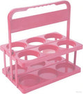 Bodaon Drink Holder Cup Carriers,Delivery Holder for Drinks, (Pink,6-Cup) - color: Pink, size: 6-Cup
