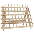 ThreadArt 60 Spool Cone Wood Thread Rack, Freestanding or Wall, Storage - color: THREAD RACK - 60 SPOOL