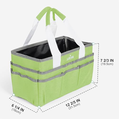 JJRING Craft Organizer Tote Bag Art Storage Caddy Cyan - color: Cyan, size: Small