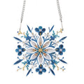 JISHSHAY Diamond Painting Pendant Flower Diamond Art Hanging Ornament Flower Gem Art Window Hanging Gem Painting Wind Chimes Mosaic Kits for Adults Windchimes Embroidery Suncatchers Sun Catchers - color: Flower 1
