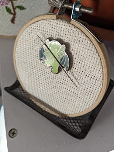 Cutethulu Needle Minder for Cross Stitch & Embroidery
