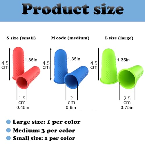 50 Pcs Silicone Thimble Finger Guard Rubber Protector Rubber Thimble Protector Hand for Hot Glue Gun Safe Finger Protectors Sewing Tips Guard 5 Color ﻿