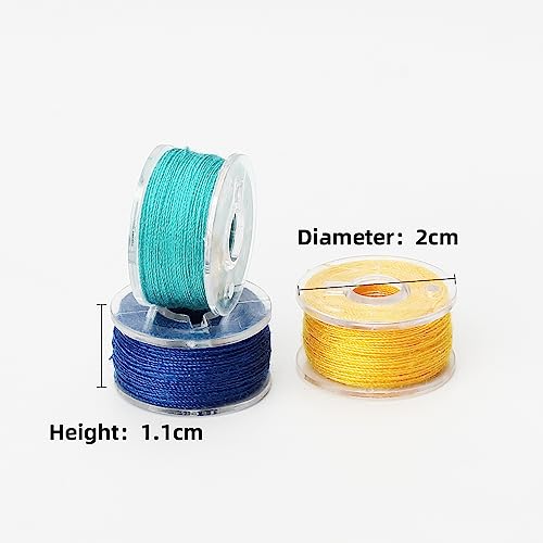 50Pcs Bobbins Sewing Threads Kit 25 Colors 500 Yards Sewing Polyester Thread Spools with 25Pcs Same Color Prewound Bobbins for Hand Sewing DIY Emergency Travel Sewing Machine Use (25 Colors) - color: 25 Colors