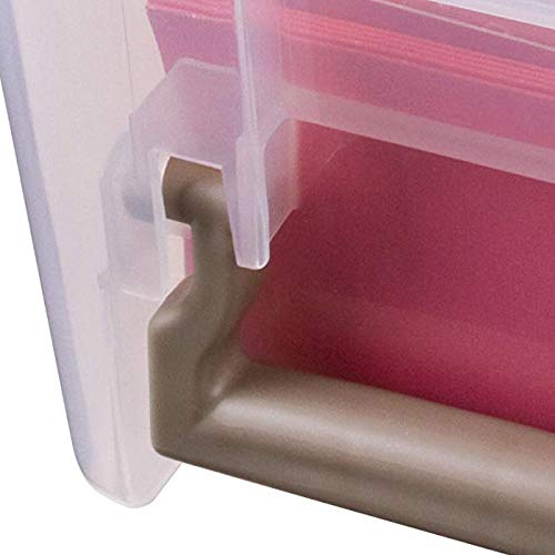 ArtBin Semi Satchel Craft Organizer with 3 Dividers, Clear - color: Gold, size: Pack of 1
