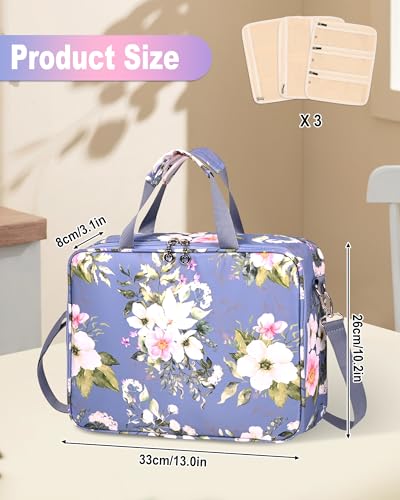 Sewing Supplies Organizer Bag with Removable Binder, Flower - color: Flower