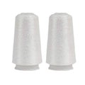 Truevalue 2 Balls Accessory Lurex Yarn, Shining Glitter Metallic Knitting-in Yarn, Sparkle Thread for Knitting and Crochet Sweater Shawl 5000 Yards (White Glitter) - color: White Glitter