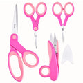 Zicolu Premium Sewing Scissors Bundle: Heavy Duty Fabric, Detail Embroidery & Small Selvedge Scissors, Thread Snips for Tailoring, Dressmaking, Quilting & Arts&Crafts - size: 8.1"/5.1"/5"/4"
