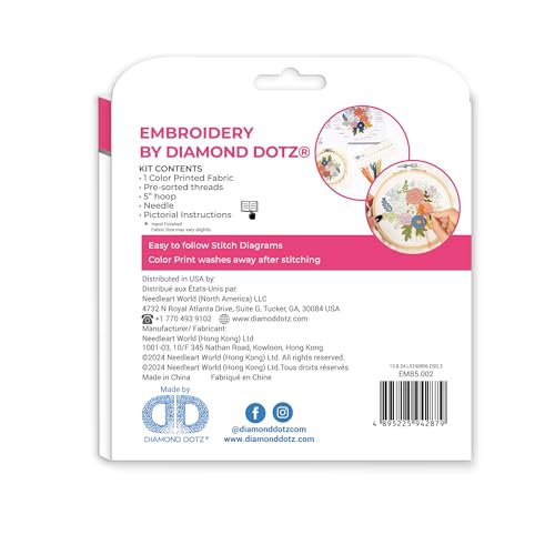 DIAMOND DOTZ Romantic Rose Bouquet Embroidery Kit for Beginners and Adults - color: Romantic Rose Bouquet