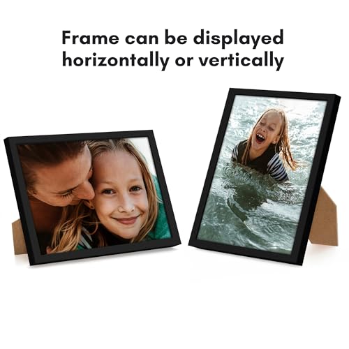 Americanflat 8x11 Picture Frame 2-Pack - Slim Molding - Black - size: 8x11