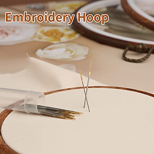 Oval Embroidery Hoop Wood Embroidery Hoops 7.5'' 9.2'' Embroidery Frame - style: Oval