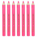 7pcs Fabric Markers for Sewing, Water Soluble Sewing Fabric Pencils with Tip Caps Tailors Chalk Tracing Supplies for Quilting Tailoring Embroidery Dressmakers DIY Crafts (Pink)