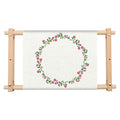 ZOCONE Beech Wood Tapestry Scroll Embroidery Frame, Cross Stitch Frame Holder, 12"x21" Quilting Frame, Needlepoint Frame, Scroll Frame for Cross Stitch, Needlepoint, Sewing, Embroidery Projects (B) - style: B