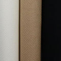KCS 3 pc of 15" x 18"(38cmx45cm) 14 Count Cross Stitch Cotton Aida Cloth Needlework Rolled Fabric Box,14CT,Antique White+Khaki+Black - color: Antique White+khaki+black, size: 14CT