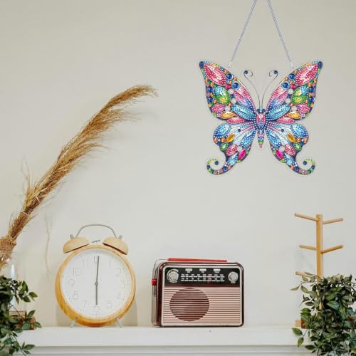 ARPADAMO Butterfly Diamond Art Kits for Adults, Acrylic Hanging Suncatcher - color: DP05094