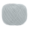 MECCANIXITY Crochet Thread Pearl Cotton Size 3 Light Gray Pearl 164 Yards for Crocheting Tatting Knitting Embroidery Sewing - color: Light Gray