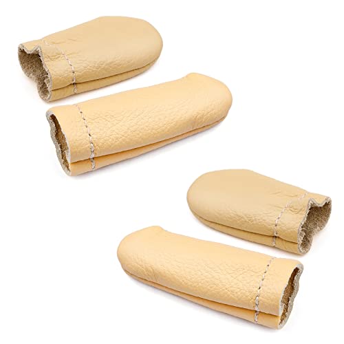 2 Pairs Leather Finger Protector Leather Thimble - size: 2 Pairs