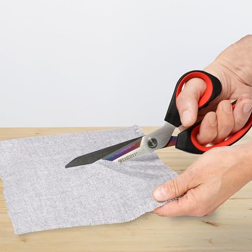 Westcott Premium Tailor 9.5" Scissors, Red/Black - size: 9.5-Inch