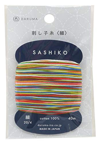 Variegated Sashiko Thread - Paper Balloon by Daruma - color: Paper baloon