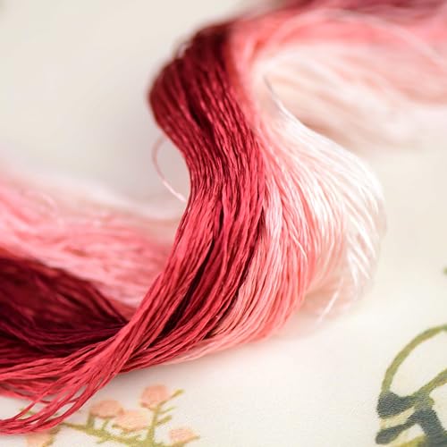 Natural 100% Mulberry Handmade Embroidery Silk Thread Silk Floss (48) - color: 48
