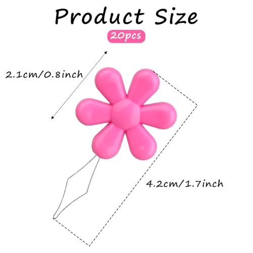 20 Pcs Needle Threaders, Multi-Color Needle Threader Kit, Durable Plastic & Steel Wire, Easy Threading Tool for Hand Sewing Cross Stitch Repair Clothing, Assorted Colors Designed for Mending Clothes