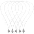 10pcs Rings Loop Threader Hair Extensions Pulling Tool Hair Extension Loop Needle Pulling Hook Tool 21cm Round Shape for Hair and Feather Extensions, Silver - size: Round Shape