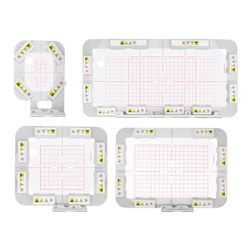 Sew Tech 4pcs Magnetic Hoops for Brother, 1x2.5 4x4 5x7 5x12in Bar Set - color: 4in1-AMK