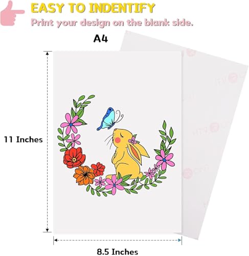 HTVRONT Heat Transfer Paper for Light T Shirts - 6 Sheets, 8.5" X 11" - color: Light, size: 6 Sheets
