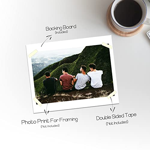 Golden State Art 11x14 White Backing Board, 10 Pack Backer Board for Print - size: 11x14