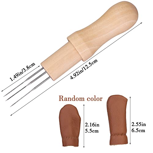 Mayboos Needle Felting Needles, 3 Needles with Wooden Holder - color: 3 PCS