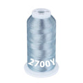 Simthread 2700 Yards Metallic Embroidery Machine Thread - Baby Blue MS-022, 40wt High-Sheen King Spool, Smooth Running & Break Resistant for Commercial & Home Embroidery Machines - color: Baby Blue MS-022