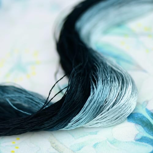 Natural 100% Mulberry Handmade Embroidery Silk Thread Silk Floss (49) - color: 49