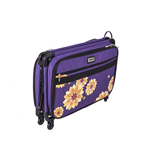 Tutto Machine On Wheels - color: Purple W/Yellow Dahlias, size: 22-Inch