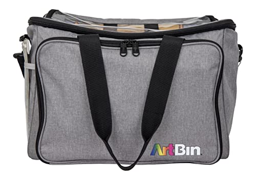 ArtBin Needleworks Project Bag, Portable Craft Tote, Grey - color: Gray, style: Needleworks Project Bag