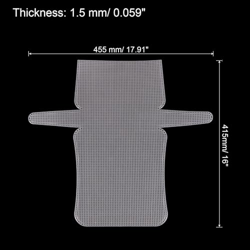 MECCANIXITY 4Pcs Plastic Mesh Canvas Sheet 6 Count 41.5 cm/ 16.3" for Crochet Bag Making Crossbody Bag Blank Canvas for Embroidery Needlepoint, Bag, Knit Crochet Mesh, White - color: White, size: 41.5cm