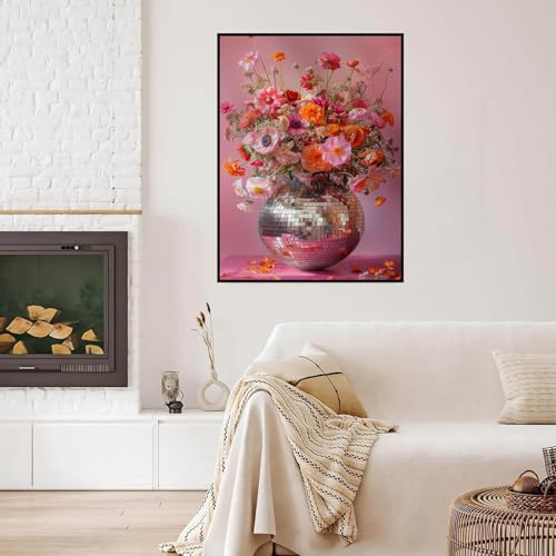 Dugsmgd Flowers Diamond Art Kits for Adults, Diamond Painting Kits 12X16 in - color: Flowers