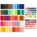 100pcs Bobbin Threads Kits, 400yard Per Polyester Thread Spool Set Matching Prewound Bobbin Thread, Spool Organizers, Needles and Needle Threaders for Hand, Embroidery, Sewing Machines and DIY Crafts