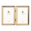 Lawrence Frames Bead Border Design, 3.5x5 Double, Gold - color: Gold, size: 3.5x5 Double