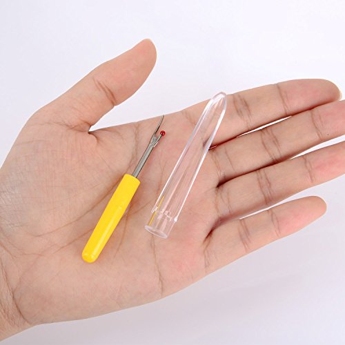 Blulu 16 Pcs Seam Ripper Stitch Thread Sewing Kit Unpicker with Plastic Handle and Cover Seam Ripper for Sewing and Crafting, Assorted Colors(Small)