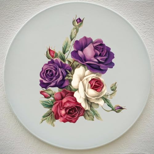3 Sheets Red Rose Rub on Transfers for Crafts and Furniture Vivid Rose Vintage Floral Transfers Sticker for Wood Furniture Journal Scrapbooking Home Decor 5.9x11.8 inch - style: Style 2- Watercolor Painting with Flowers Patterns