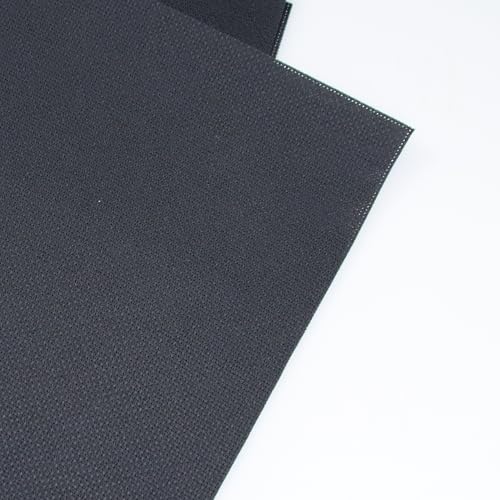 KCS 3 pc of 12" x 18"(30cmx45cm) Counted Cotton Aida Cloth Cross Stitch Fabric (Black,18CT) - color: Black, size: 18CT
