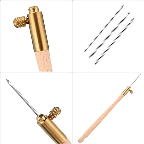 meekoo Tambour Hook with 3 Needles 70# 90# 100# Tambour Embroidery Kit(1)