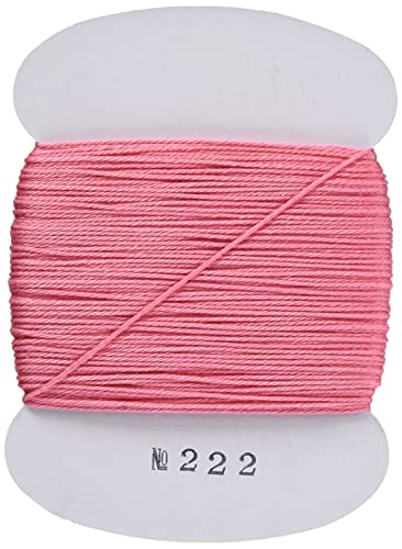 Yokota Daruma Sashiko Thread Single and Variegated Color (Japanese Apricot Rose Pink, Thin 40M Card) - color: Japanese apricot Rose Pink