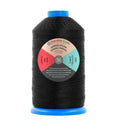 Mandala Crafts Size 207 630D T210 Black Bonded Nylon Thread, 800 YDs - color: Black, size: T210 #207 630D/3 800 Yards